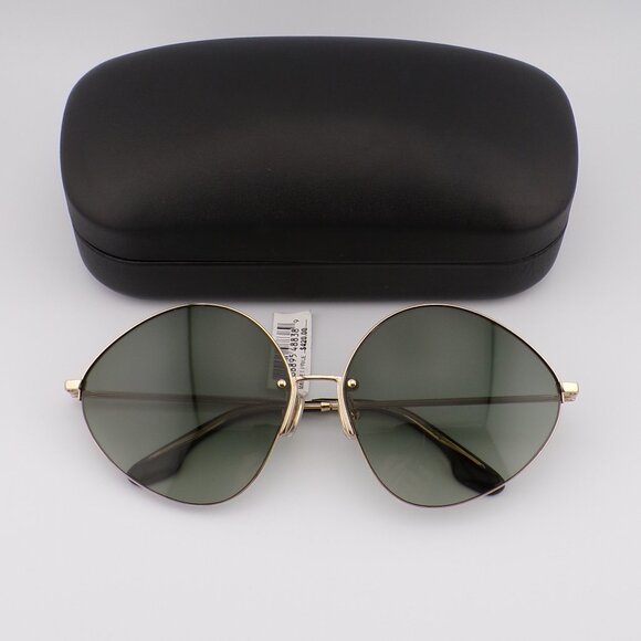 Victoria Beckham Sage Green Gold Gradient Oval Shades, Unique Large Designer Lux main image 14